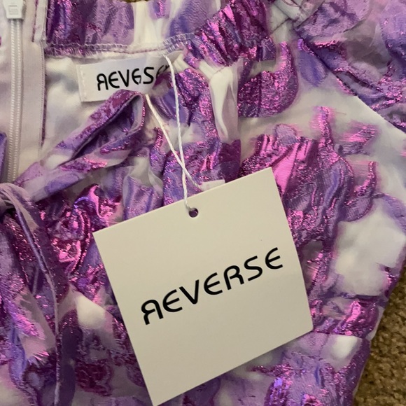 Purple floral dress - Picture 7 of 8